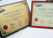 SAMSUNG Best Vendor Quality Award